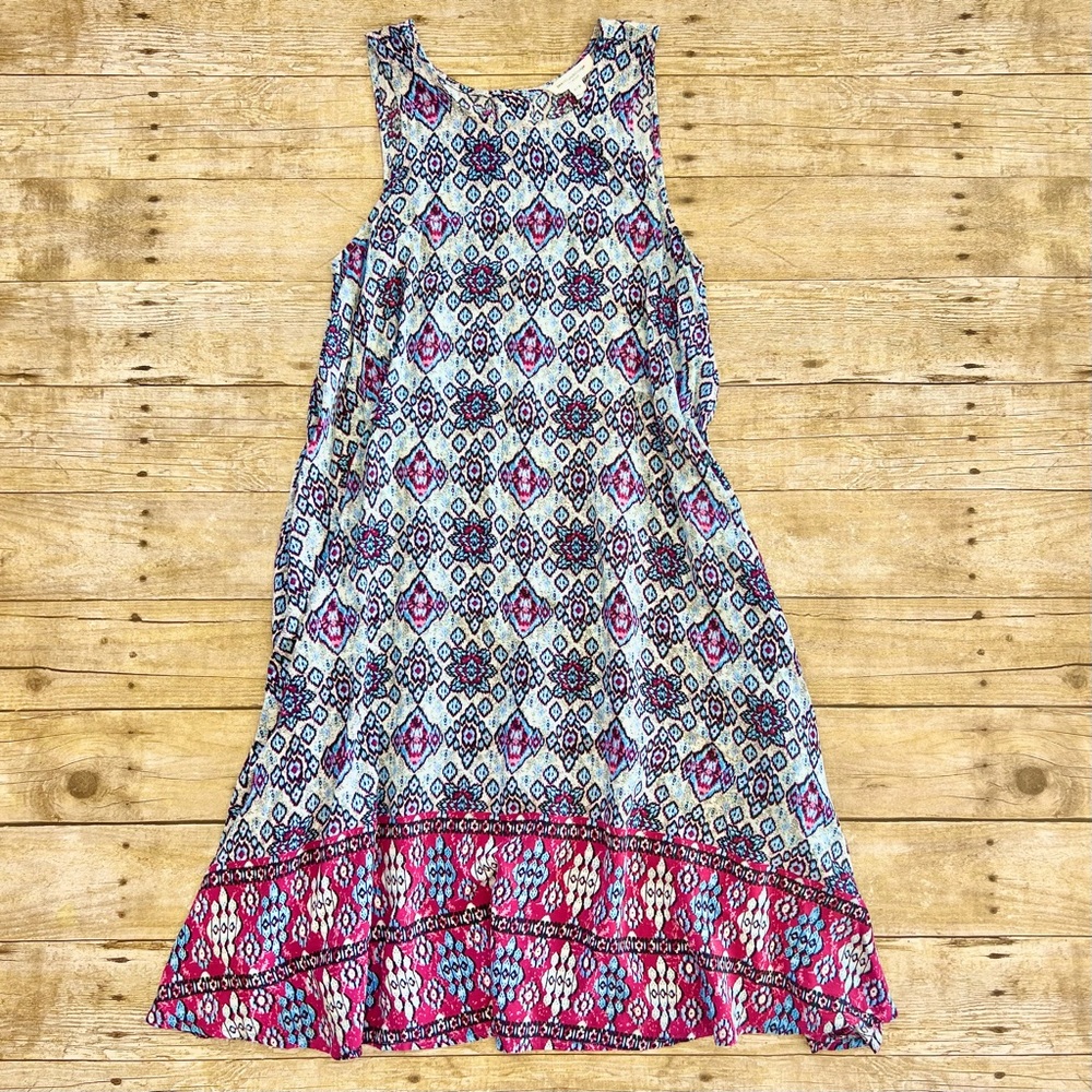 beachlunchlounge Tank Mix Print Dress